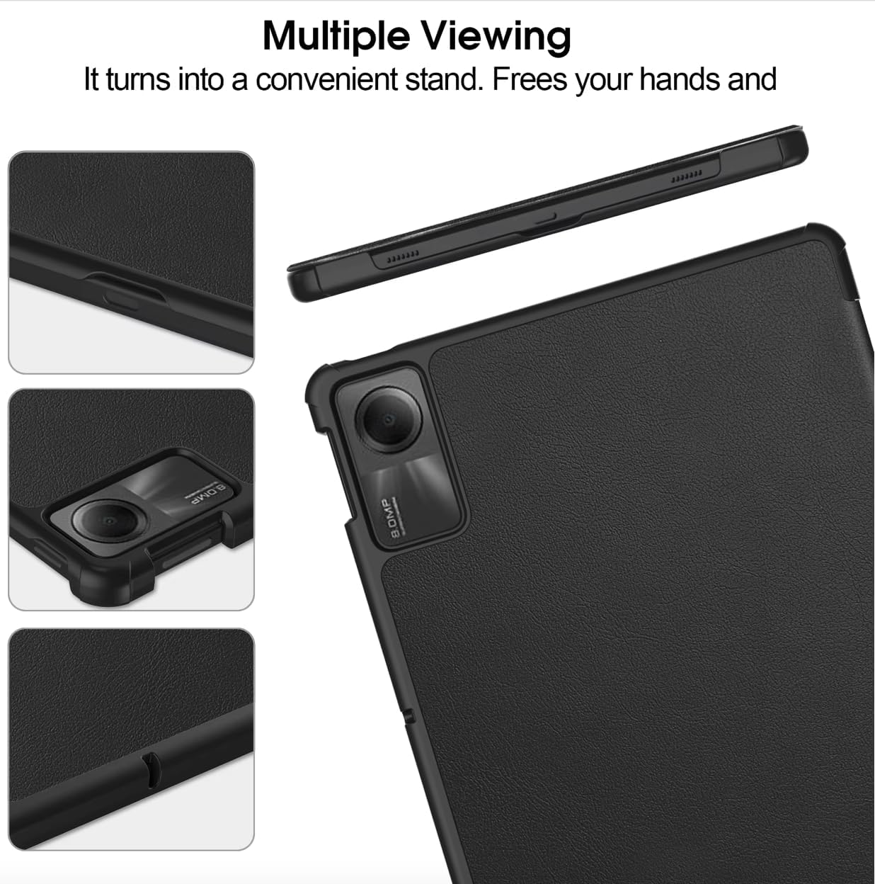 Capa Magnética Anti Impacto Compatível Xiaomi Redmi Pad Se 11 Polegadas 2023 Case Flip Para Tablet Capa Para Xiaomi Pad Se 11 (preto)
