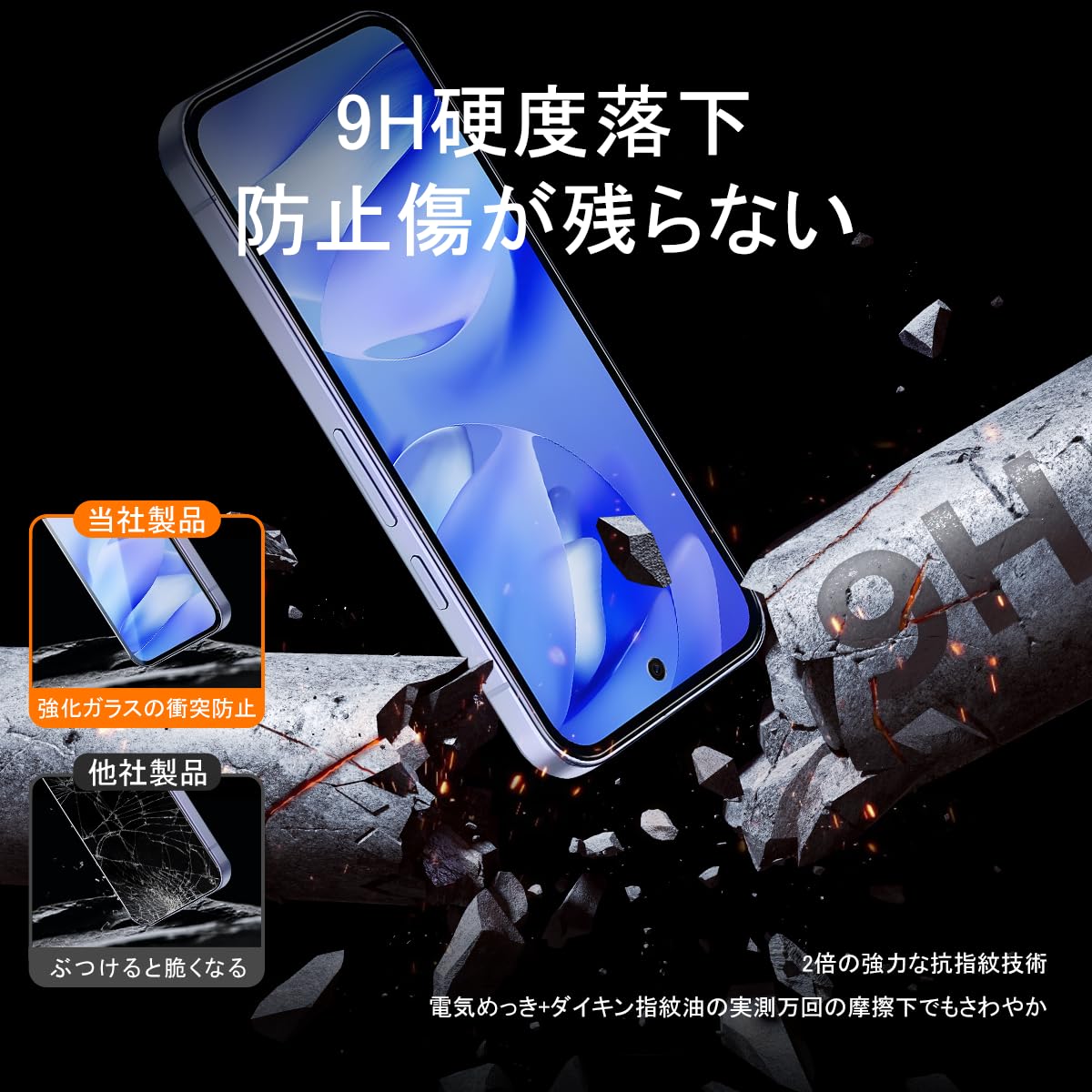 JCJCLYのストアを表示 【日本製】対応 Google Pixel 9A ガラスフィルム 2+2枚セット 強化ガラス カメラレンズプロテクター付き Pixel 9A フィルム(2枚入)+レンズ保護フィルム(2枚入)ピクセル9a 画面保護 衝撃防止 強化ガラス 9H硬度 自動吸着 気泡防止 高透過率 指紋認証対応 撥油性 超薄型 抗菌コーティング 日本正規品 JCJC-Pixel 9A in use