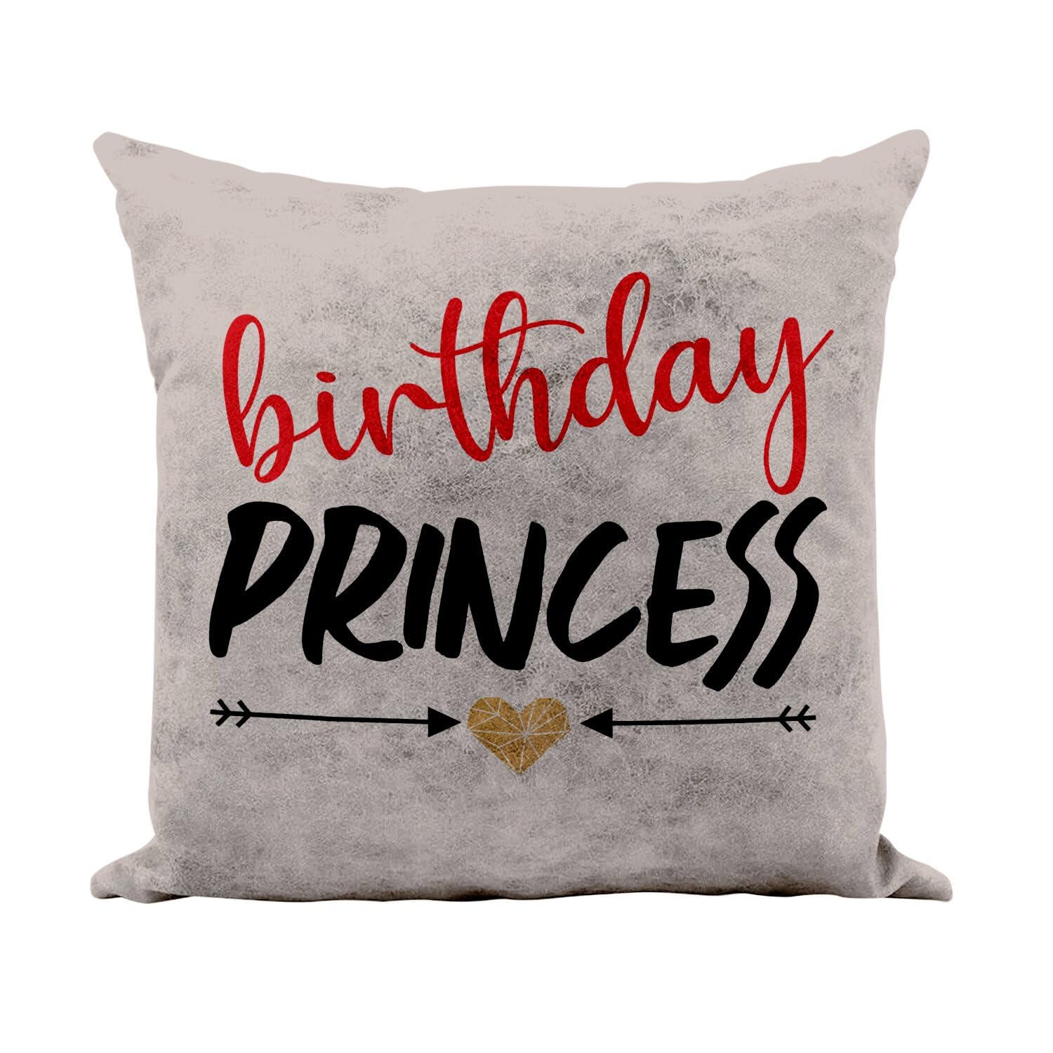 Coussin similicuir camel cadeau anniversaire original theme princess 40x40