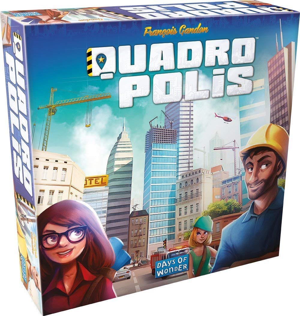 Quadropolis Board Game - Build and Manage Your Dream City! Strategy Game, Family Game for Kids & Adults, Ages 8+, 2-4 Players, 60 Minute Playtime, Made by Days of Wonder