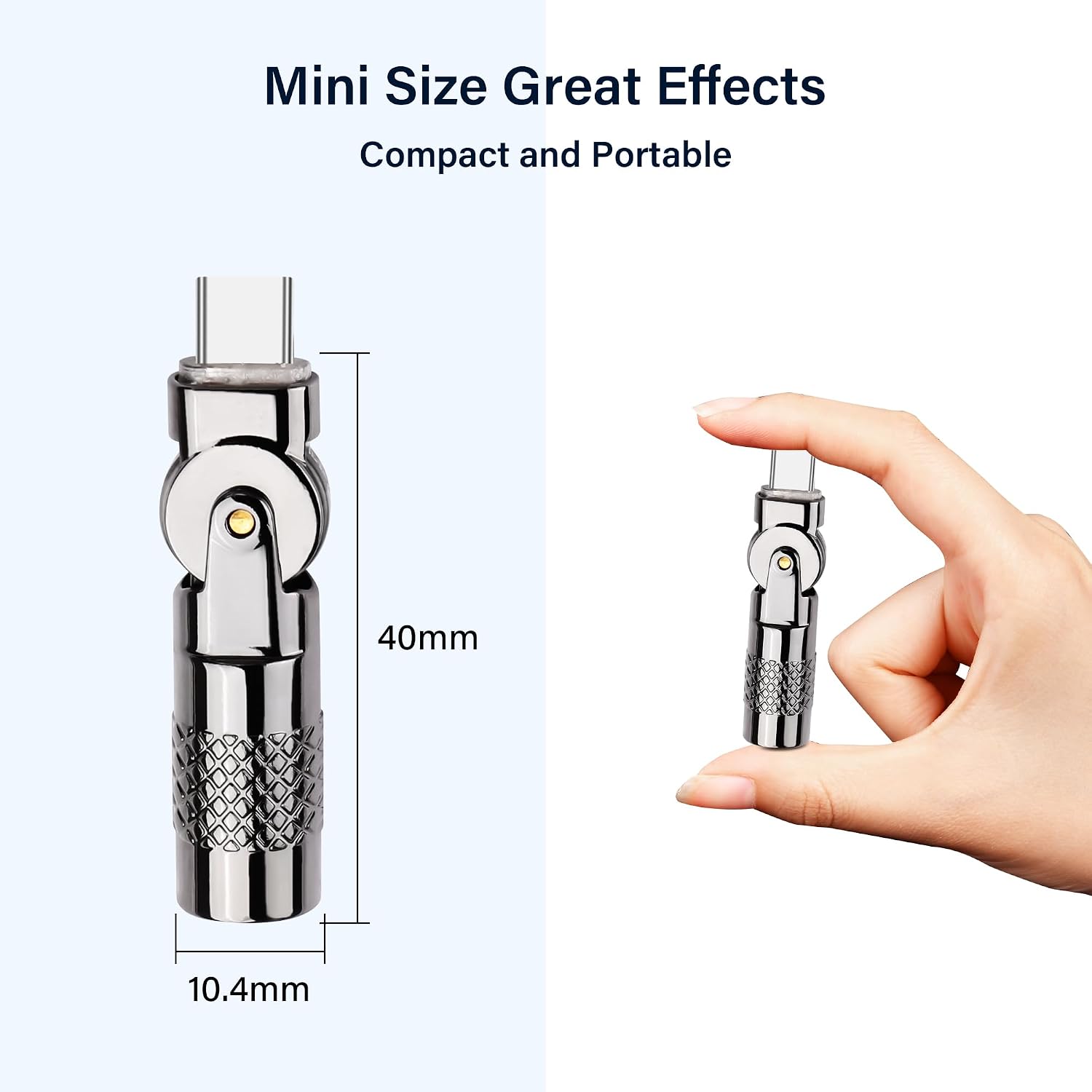 SinLoon 2 Pack Micro USB to USB C Adapter Micro 5Pin Female to USB Type C Male Connector 180 Degree Rotation Converter Connector Support Charge Data for Phone