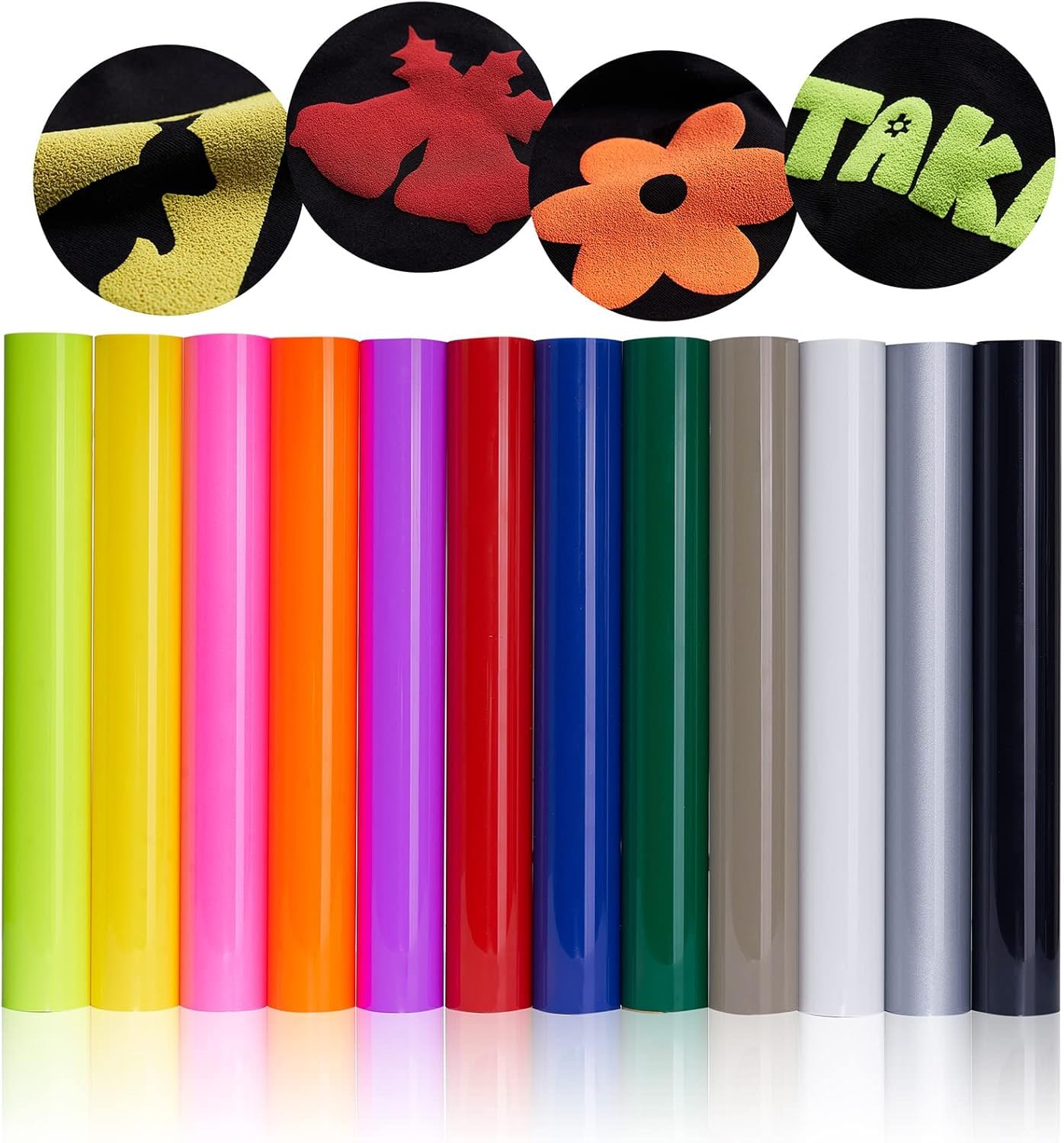 Amazon.co.jp: 熱転写ゴムシート アイロンプリント 3D パフシート 多色