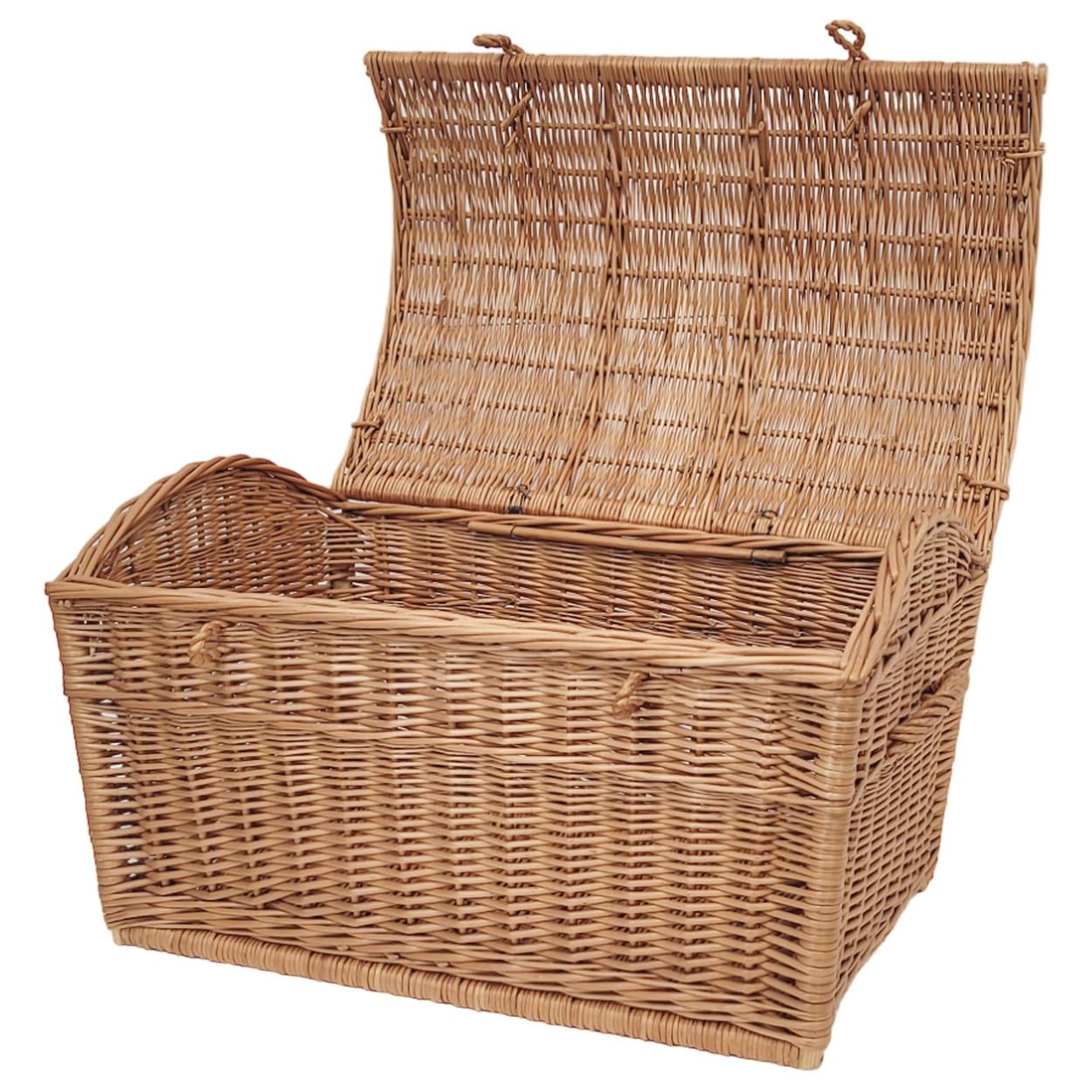 Baúl de mimbre marrón, 60 cm. Rattan im Trend - Cesta de mimbre