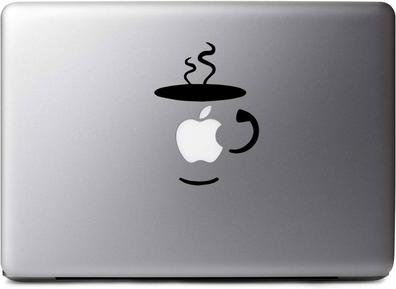 Bargain Max Decals - Coffee Cup - Sticker Decal Notebook Car Laptop (Black)
