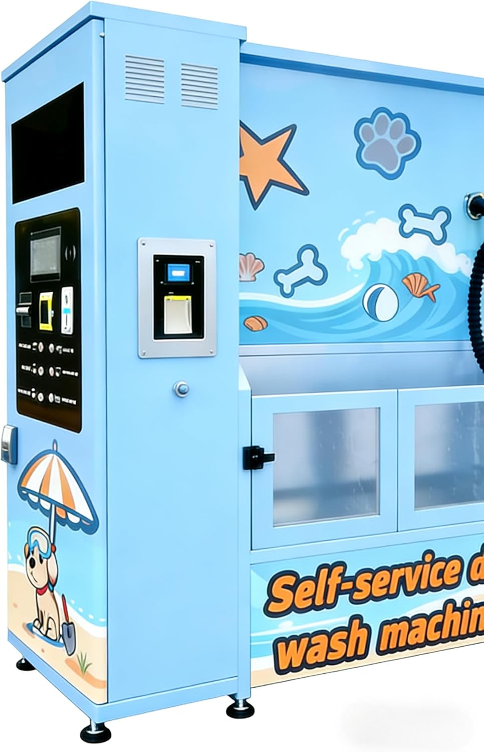 Dog Washing Station - Pet Bath Tub for Heavy Breed Dogs, Outdoor Pet Shower Station with Handheld Sprayer for Backyard Dog Grooming