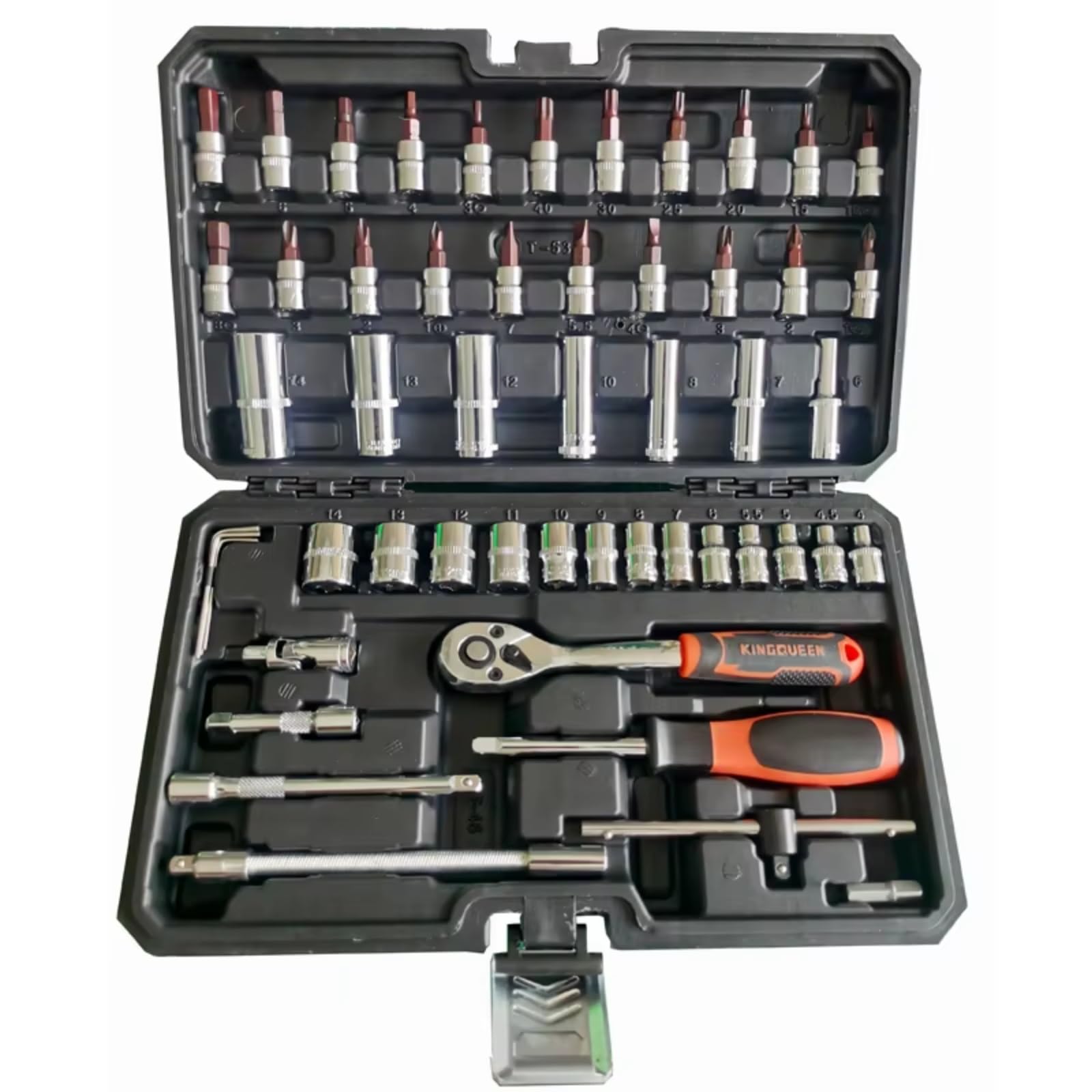Set utensili professionali Strumenti Di Riparazione Automobili Accessori Hardware Se 53 Pezzi Kit Di A Bussola Utensili Manuali Con Chiavi A Bussola