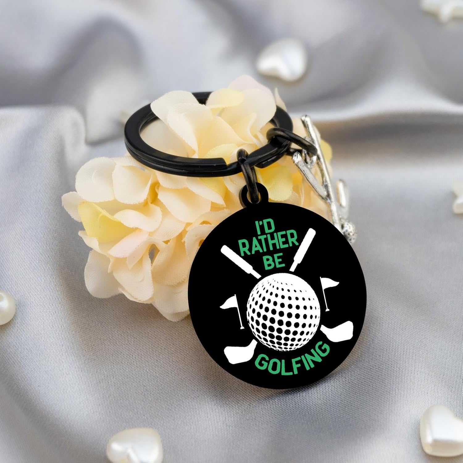 Golfing Accessories for Men Golf Keychains Funny Gifts Golfers Men Golfer Gift Golf Lovers Dad Stepdad Brother Friends Father's Day Keychain Gift Ideas Birthday Christmas Stocking Stuffers
