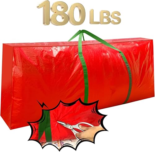 Miniatura 4 de Bolsas para árbol de Navidad  2 bolsas impermeables extragrandes de almacenamiento, se adaptan a árboles artificiales desmontados de 9 pies, caja de