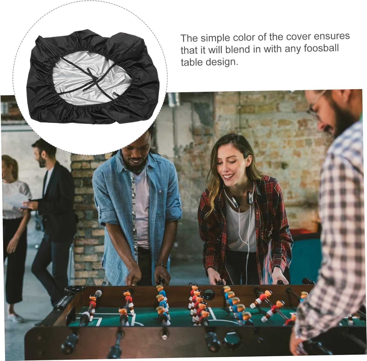 WOONEKY Foosball Table Cover Oxford Cloth Water Resistant Easy Clean Daily Use Foosball Protector