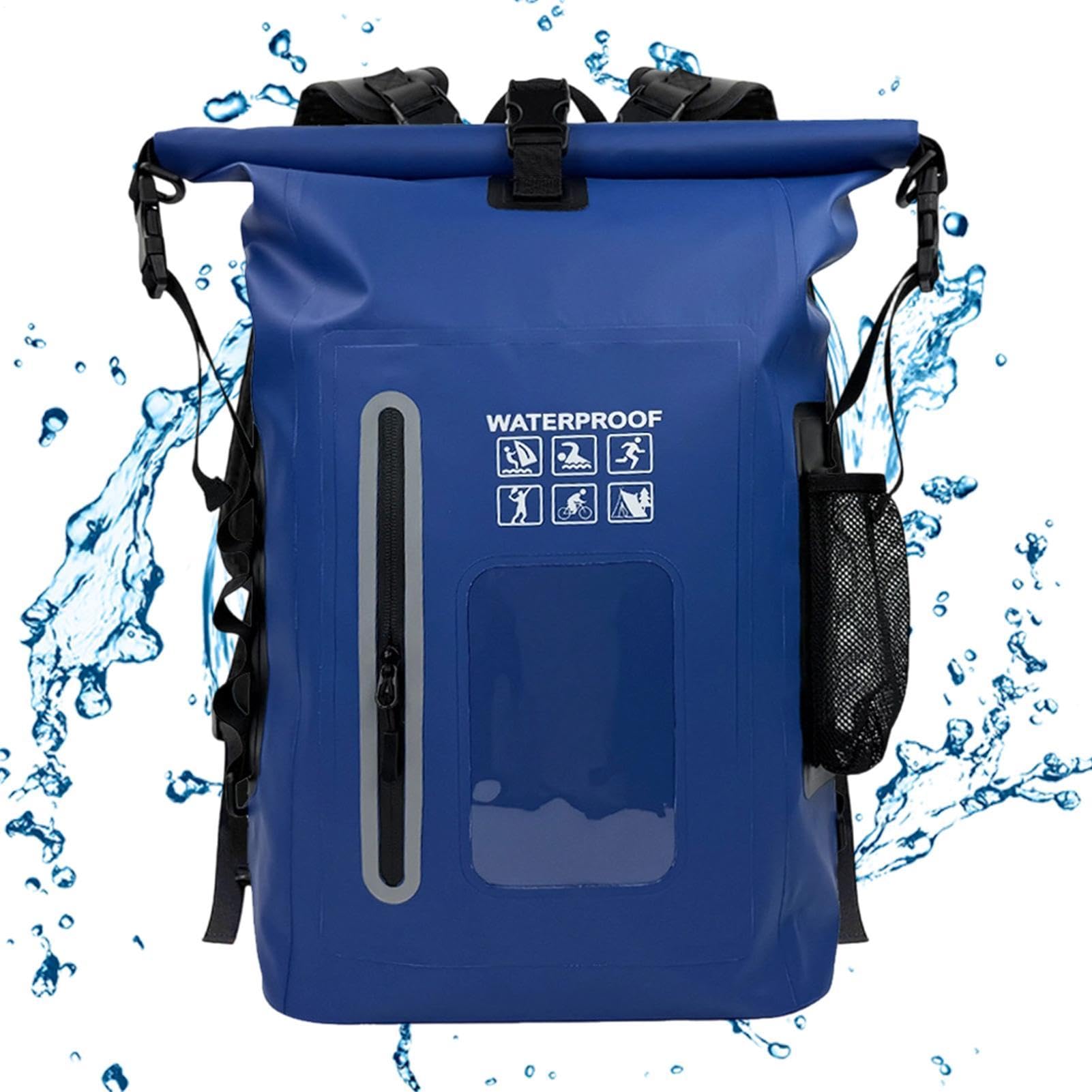 Zaino Dry Bag Impermeabile Capacità Elevata Chiusura A Rotolo Ultraleggero | Zaino Viaggio E Piscina Per Rafting Kayak Stand Up Paddle Nuoto Pesca Snowboard Escursionismo, Outdoor