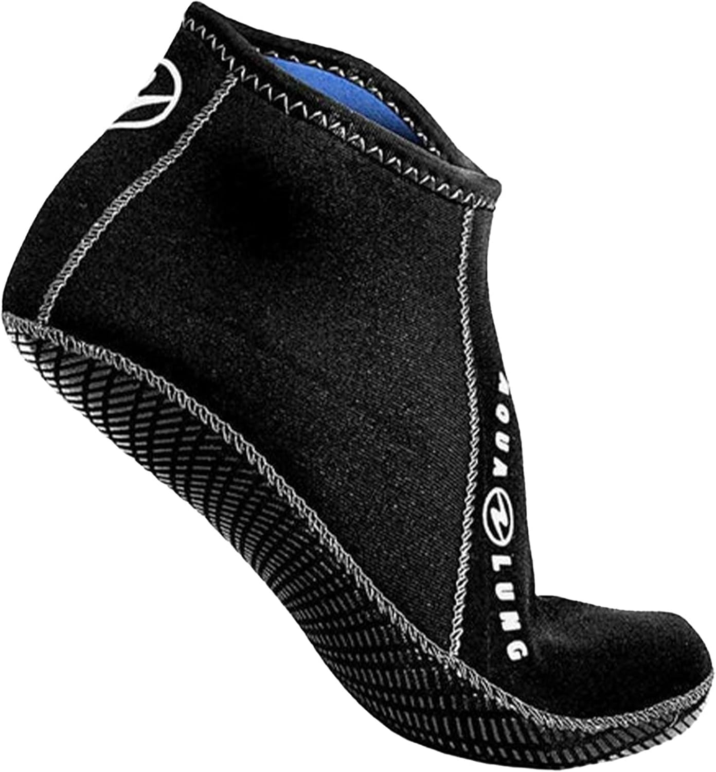 Aqualung ERGO Low-Top 3mm Neoprene Socks - Durable Travel-Friendly Low-Profile Diving Foot Protection with Water-Sealed Seams
