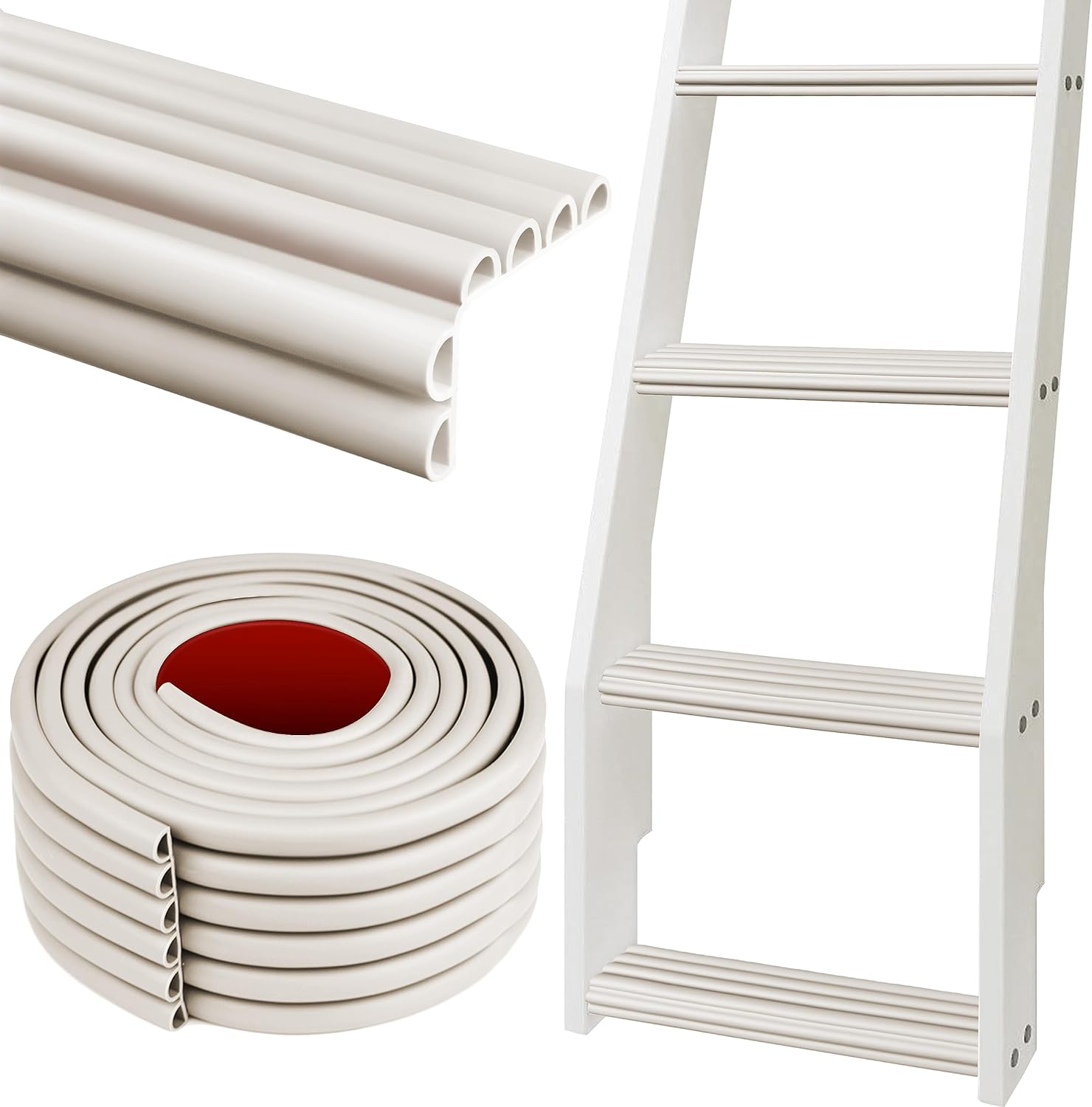 Amerbro Bunk Bed Ladder Pads - PVC Soft Corner Protectors with Strong ...