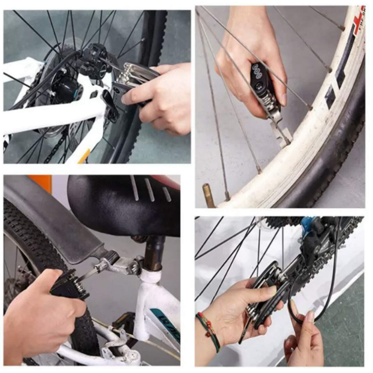 PANCIKAA 16 in 1 Multi Functional Bike Bicycle Mechanic Repair Set Tool kit Cycling Road Bikes Mountain Bikes 4