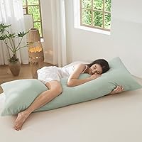 Vista 79 de MooMee Juego de 2 fundas de almohada 100% algodón lavado con textura parecida al lino, transpirable, duradera, suave y cómoda