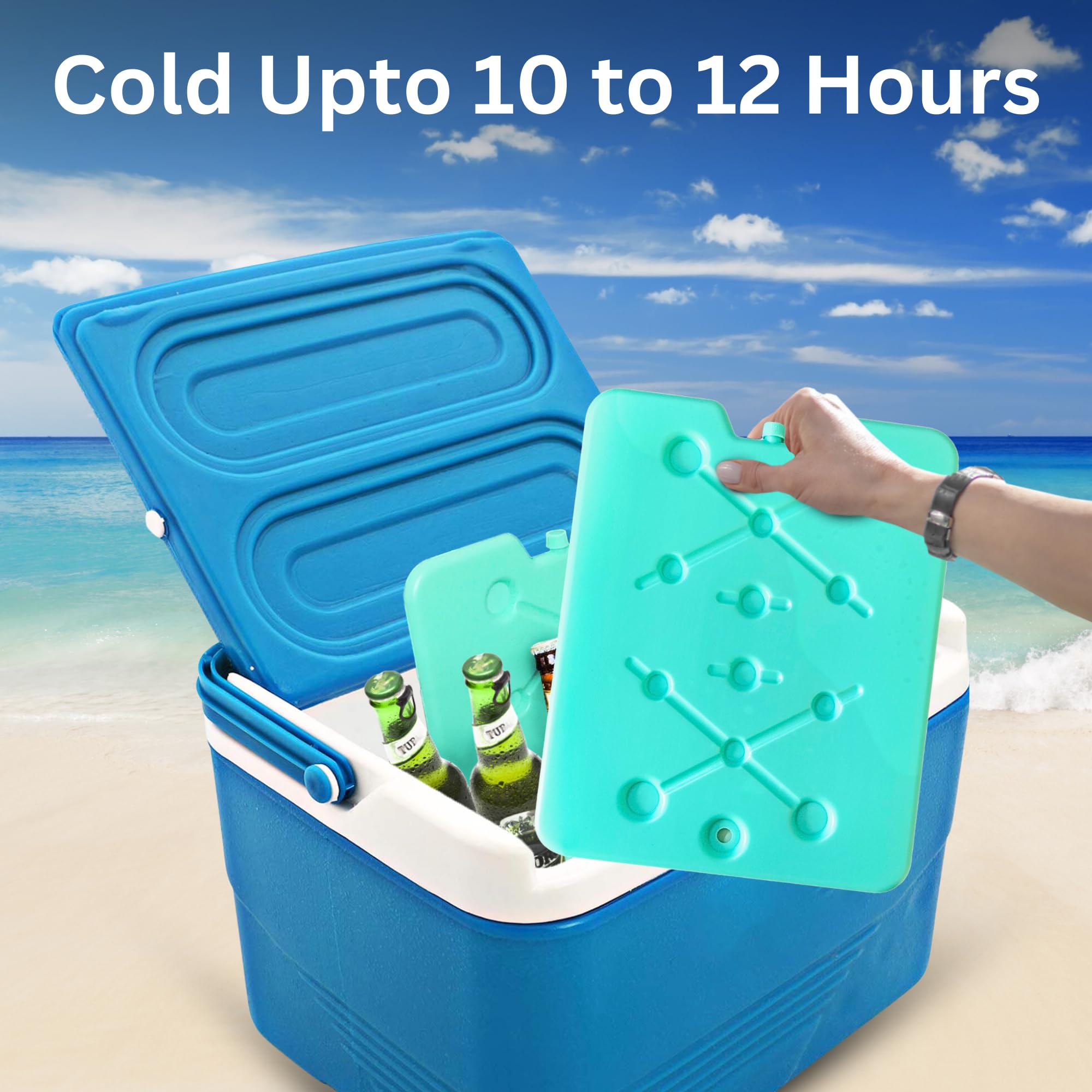 GURIN Bolsas de hielo reutilizables para lonchera, hieleras, bolsas o mochilas, frías hasta 8-12 horas de larga duración para camping, picnic, actividades al aire libre, entrega de alimentos