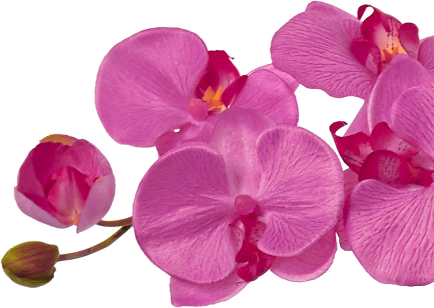 Nearly Natural 1402-DP Phalaenopsis Orchid Silk Arrangement with Sand Colored Bowl, C, Pink