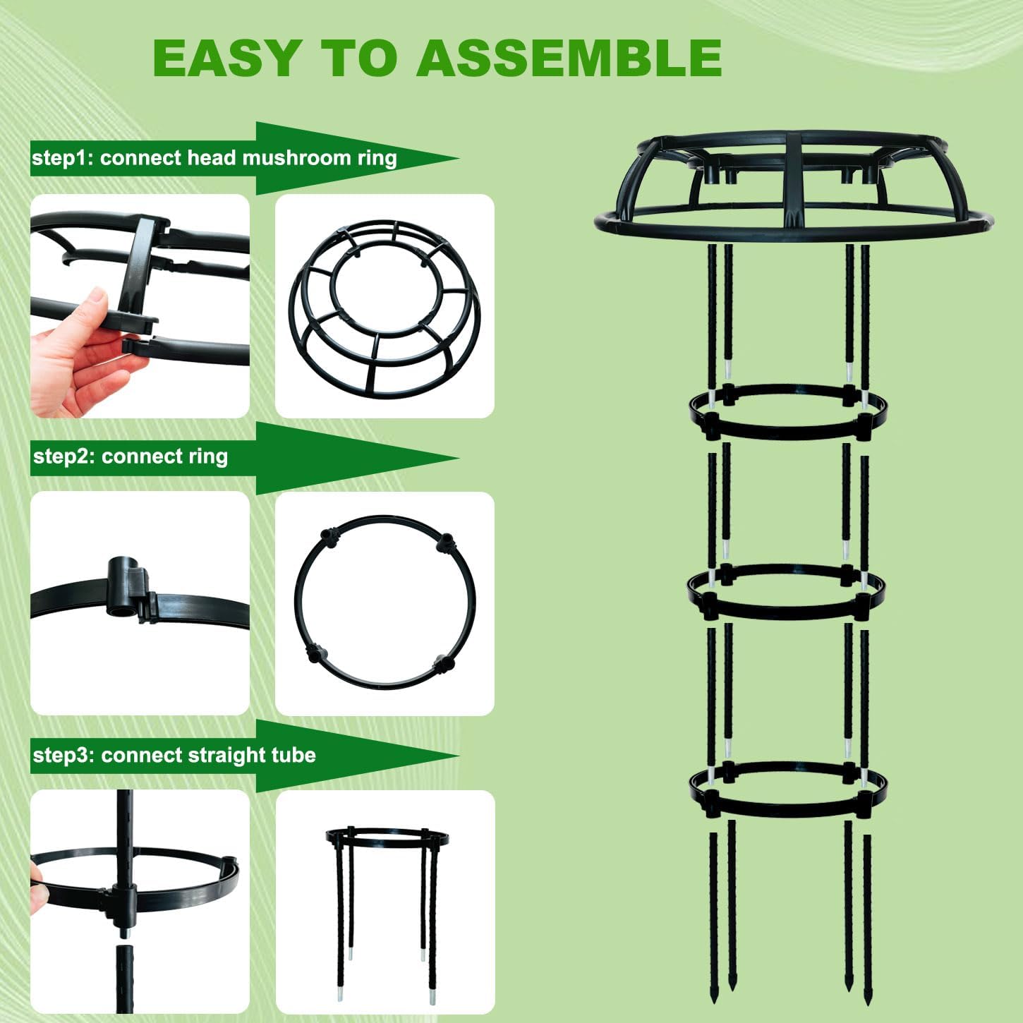 5.4 Feet Garden Trellis for Climbing Plants, Sturdy Plant Support Trellis for Indoor Outdoor Flowers Vegetable Fruits Vines