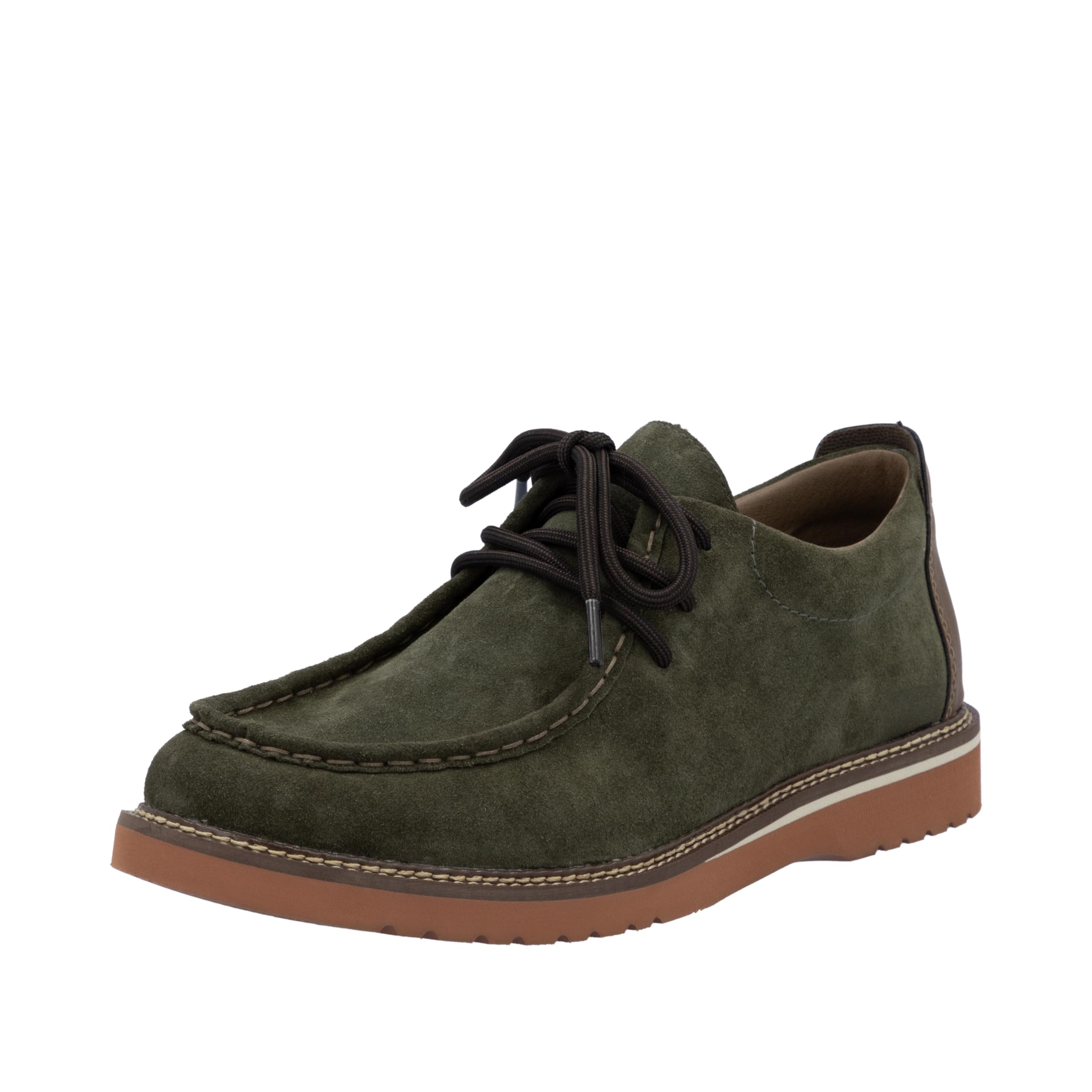 Rieker Men's 04502 Lace Up Shoes, Green, 7.5 UK