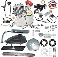 Vista 1 de Kit de motor de bicicleta de 80 cc mejorado, kit de motor de bicicleta de 2 tiempos con computadora digital con cable, kit de motor de gasolina