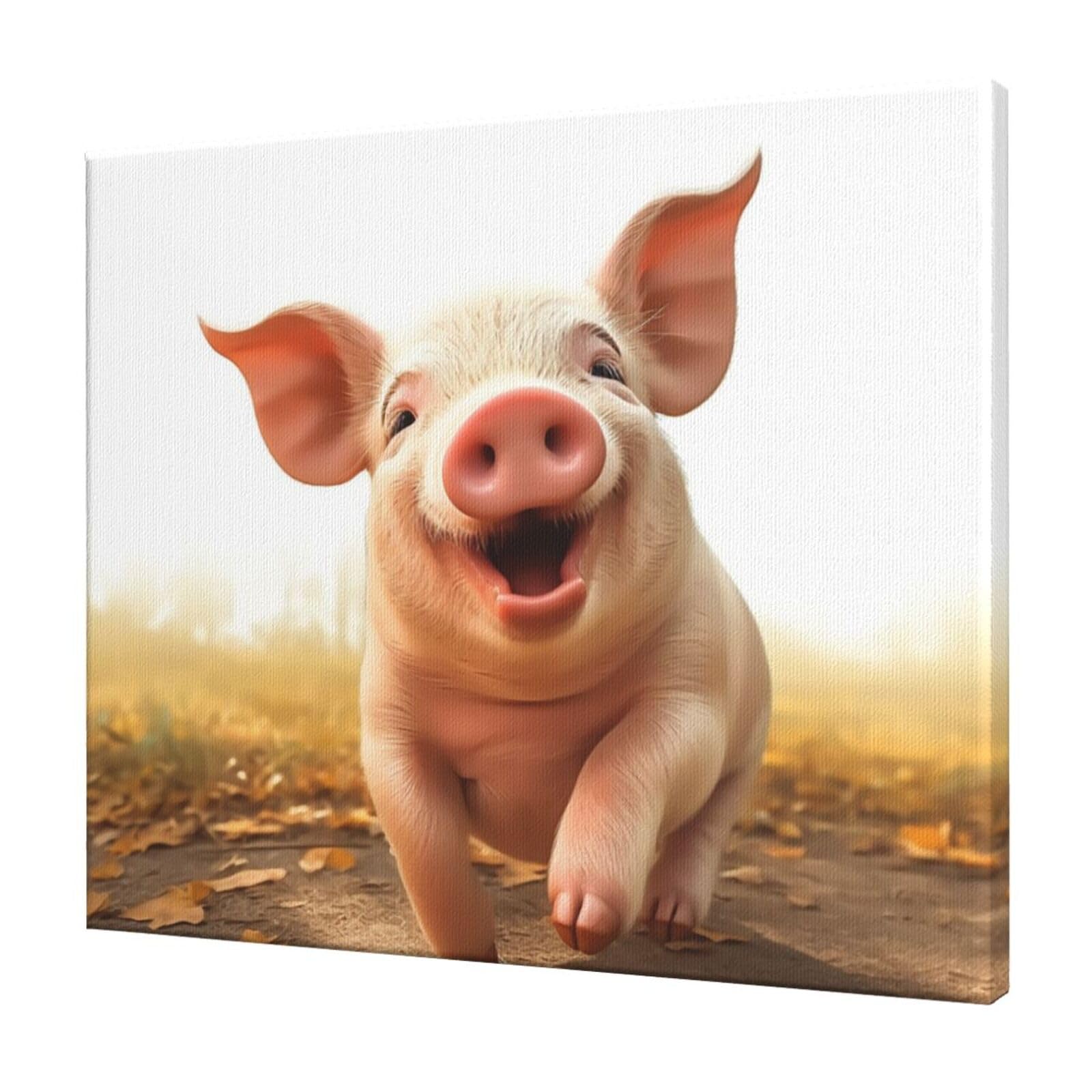 FodPand Smiling Canvas Wall Art for Living Room Wall Decor 20"x24" Modern Artwork Painting Pictures Hanging Canvas Prints Aesthetic Wall Art for Bedroom Bathroom Office Wallart Decor