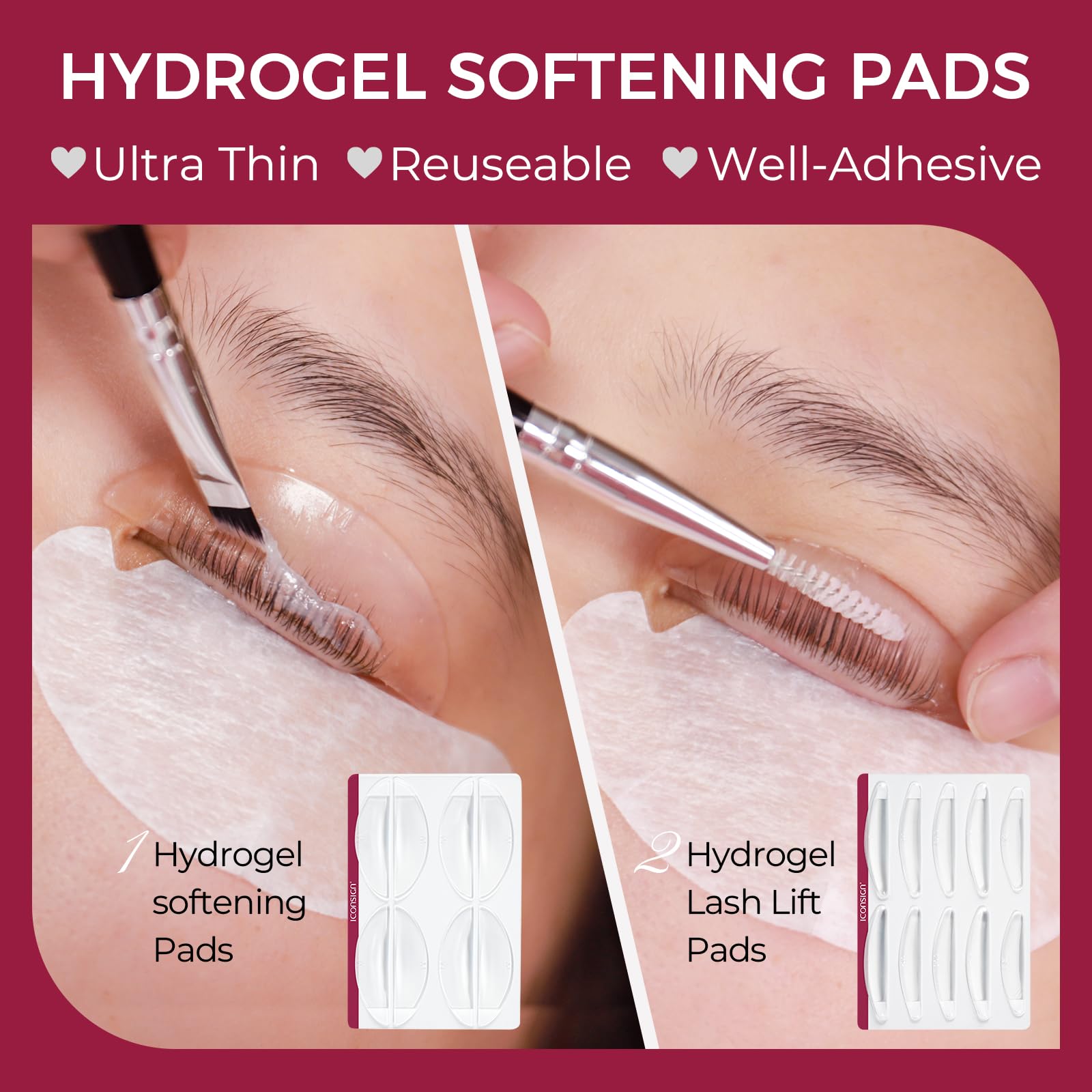 ICONSIGN Kit 2-in-1 per il Lifting delle Sopracciglia con Formula a Base di Estratti Vegetali – Balsamo Permanente e Stilizzante Professionale, Durata 8-10 Settimane