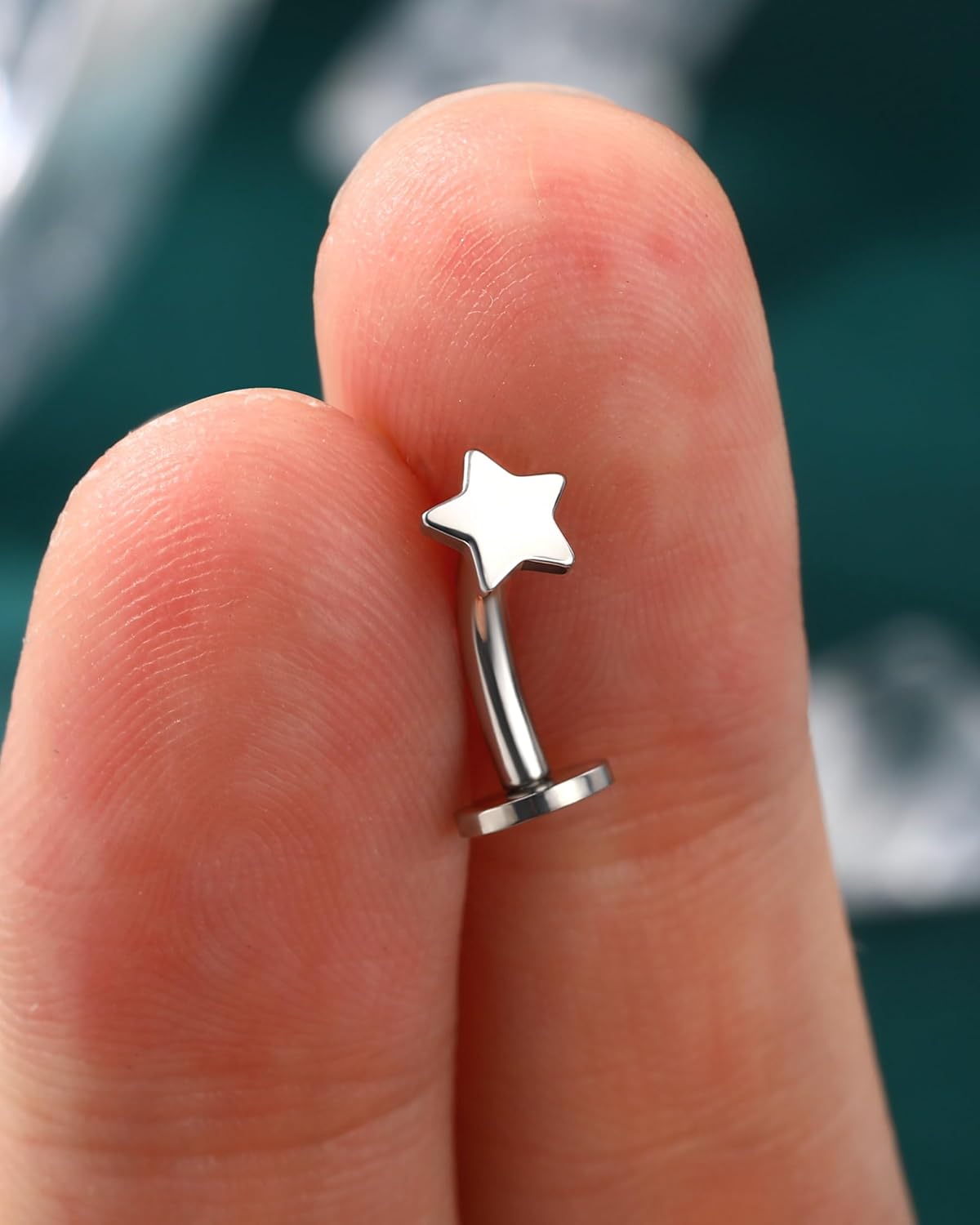 COCHARM Floating Belly Button Rings 14G 8MM G23 Solid Titanium Belly Navel Rings for Women Internally Thread Navel Piercing Jewelry - Image 6