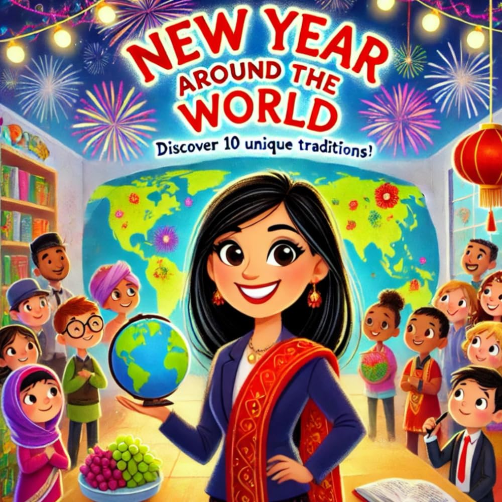 New Year Around the World: Explore How 10 Countries Welcome the New Year with Joy and Tradition in fun interactive way
