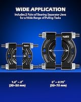 Vista 4 de Juego de extractor de rodamientos, separador de rodamientos de capacidad de 5 toneladas, kit de extracción de rodamientos de rueda de piñón