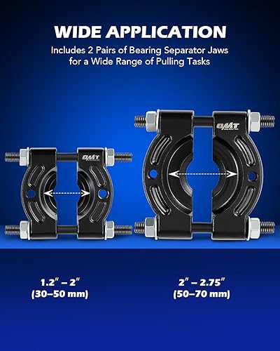 Miniatura 4 de Juego de extractor de rodamientos, separador de rodamientos de capacidad de 5 toneladas, kit de extracción de rodamientos de rueda de piñón