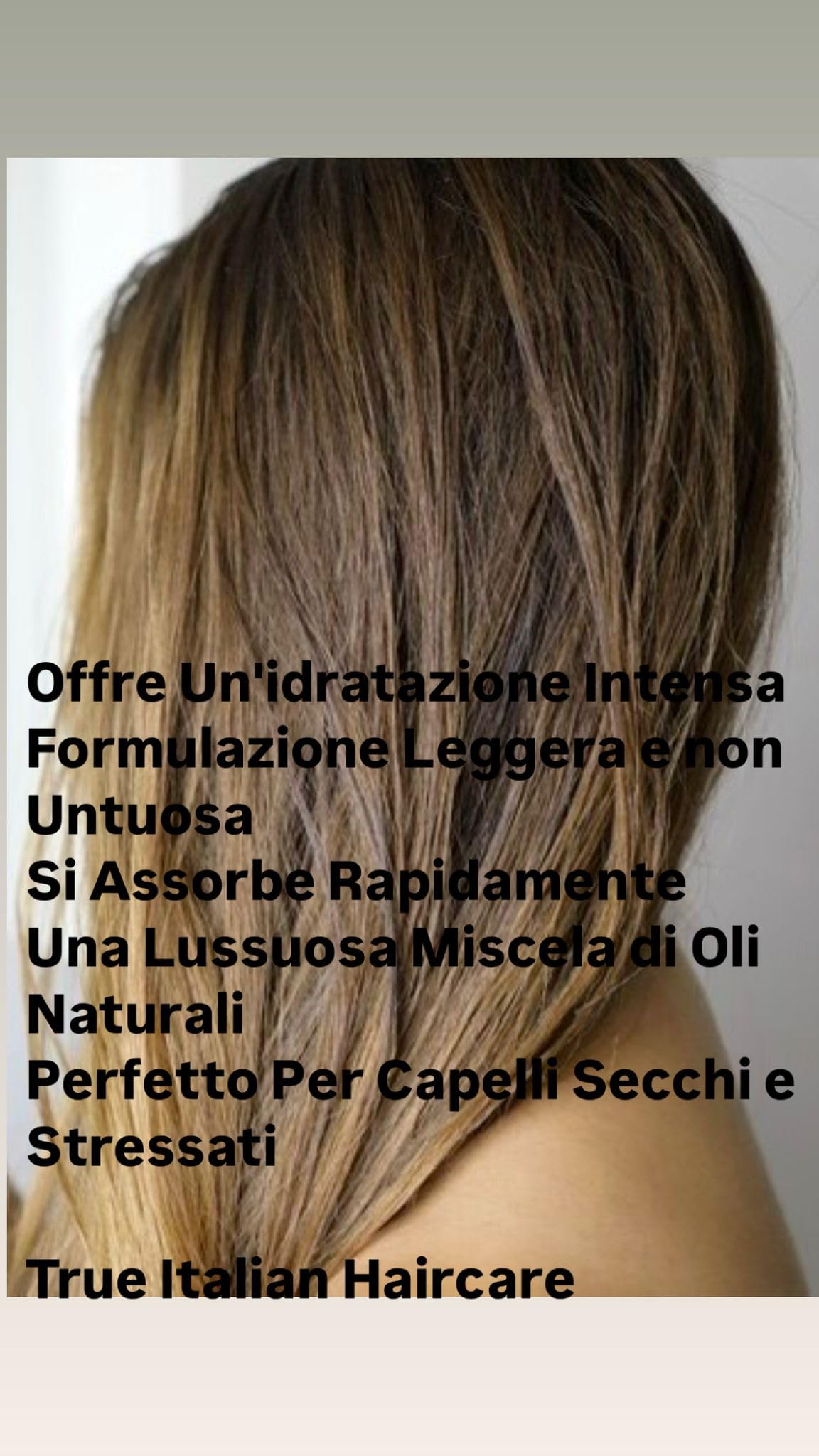 Naturalna mieszanka luksusowych olejków do włosów dla kobiet. Wyprodukowano we Włoszech. Olejki arganowe i jojoba, witamina C i witamina E. formuła bardzo szybkie wchłanianie, bez dodatku silikonu