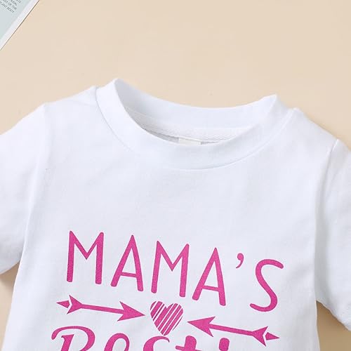 Miniatura 4 de Camiseta de mamá para niñas y bebés, camiseta de mamá para niñas pequeñas, blusa de mamá es mi mejor amiga, ropa para el día de la madre