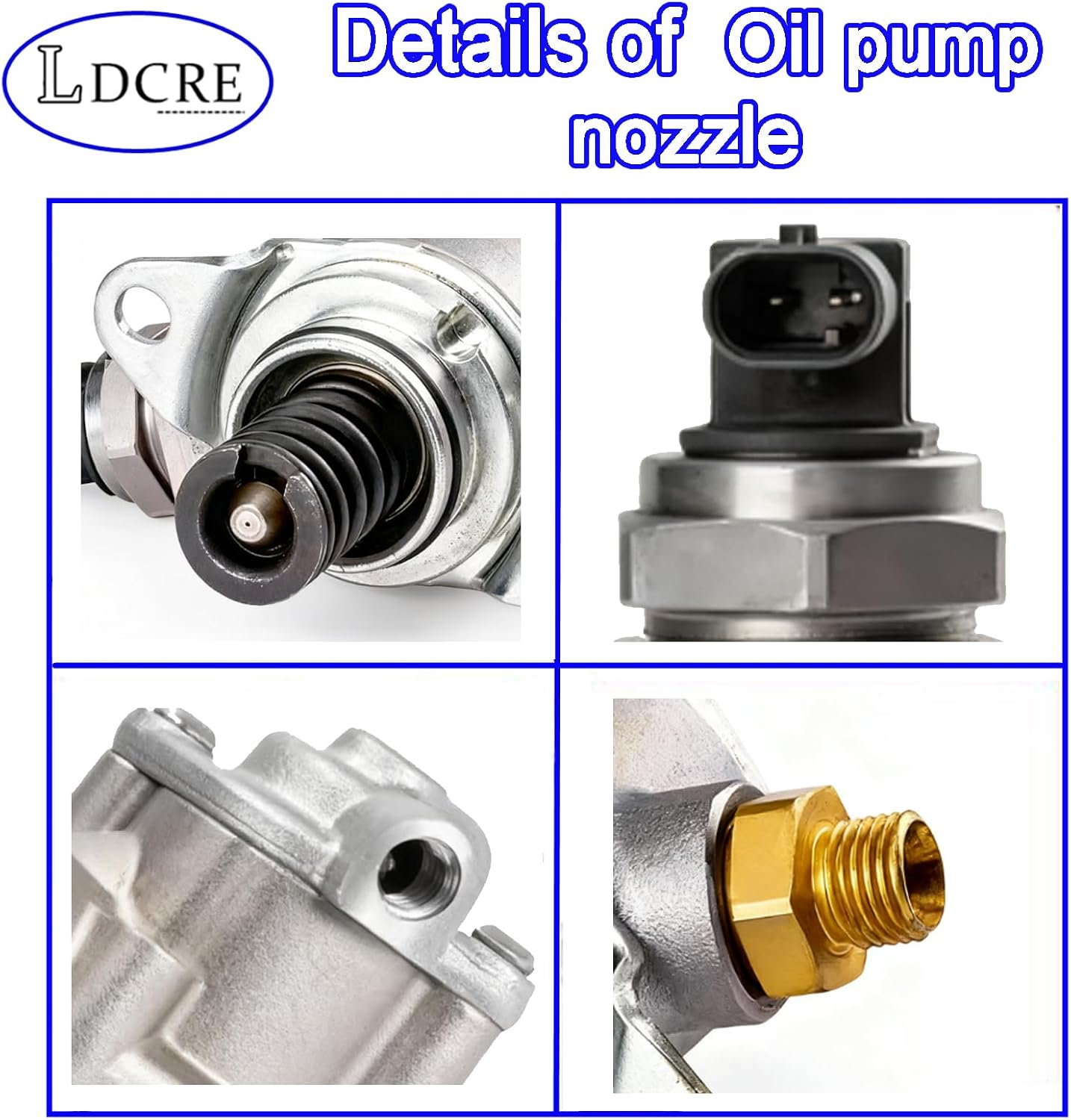 High Pressure Fuel Pump Oil pump nozzle 06J127025G for Audi A4 A5 A6 Q5 TT Quattro Allroad 2.0L L4 - Replace GDP602, HM10023, 06J127025E, 06J127025J - Direct Fit Pump