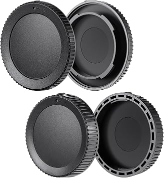[2-Pack] Z-Mount Body Cap and Rear Lens Cap Set Compatible for Nikon Z5 Z5II Z6 Z6II Z6III Z7 ZII Z8 Z9 ZF Z30 Z50 ZFC and More Nikon Z Mount Mirrorless Camera and Lens