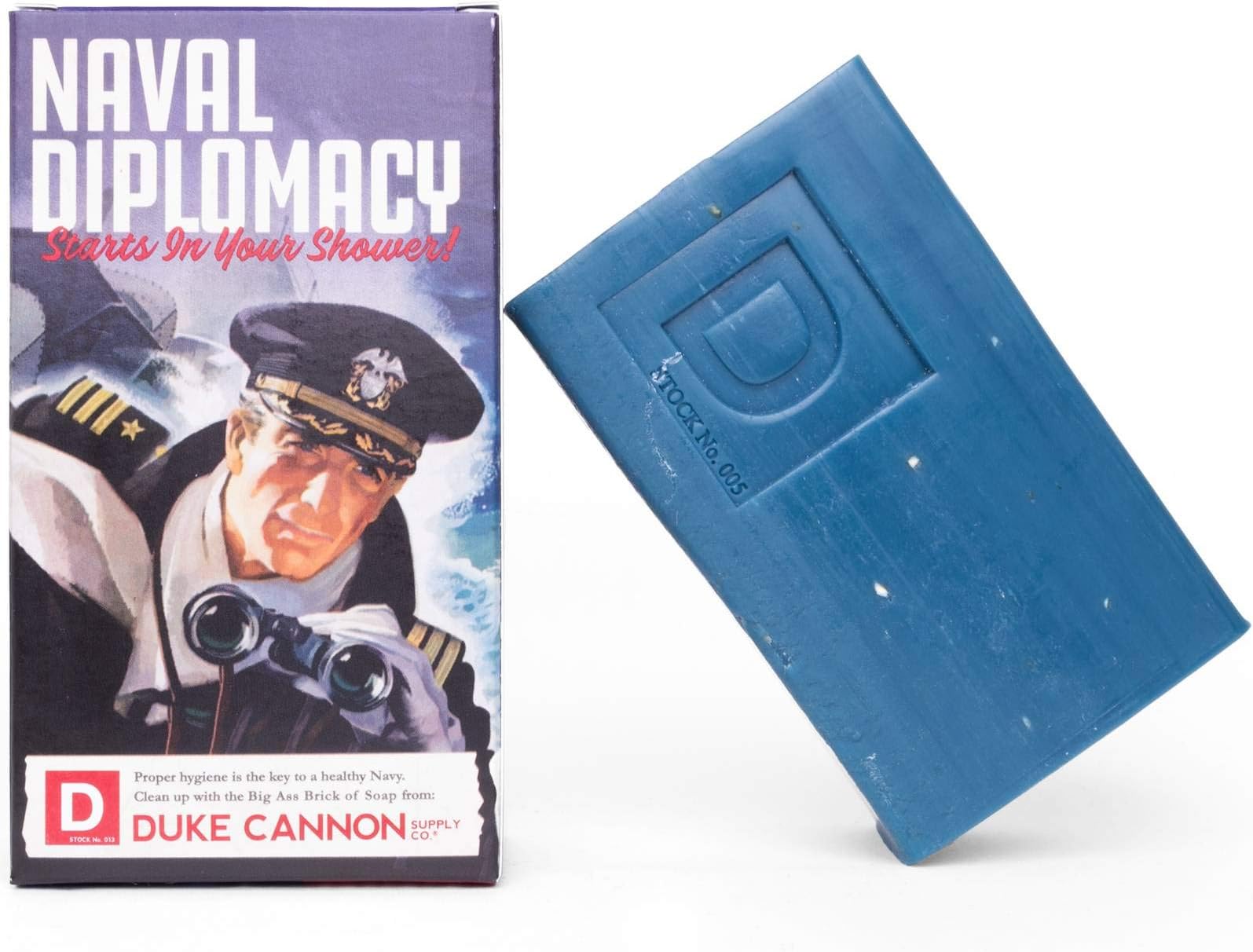 Duke Cannon Supply Co. Big Brick of Soap - Superior Grade, Large Men's Bar Soap, Limited Edition WWII Inspired Scents, Body Soap, Ocean, 10 oz