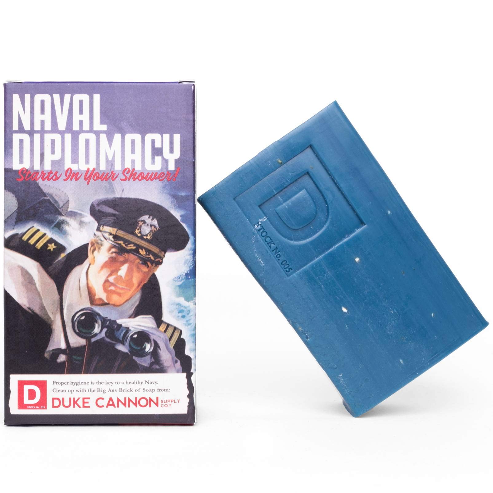 Duke Cannon Supply Co. Big Brick of Soap - Superior Grade, Large Men's Bar Soap, Limited Edition WWII Inspired Scents, Body Soap, Ocean, 10 oz