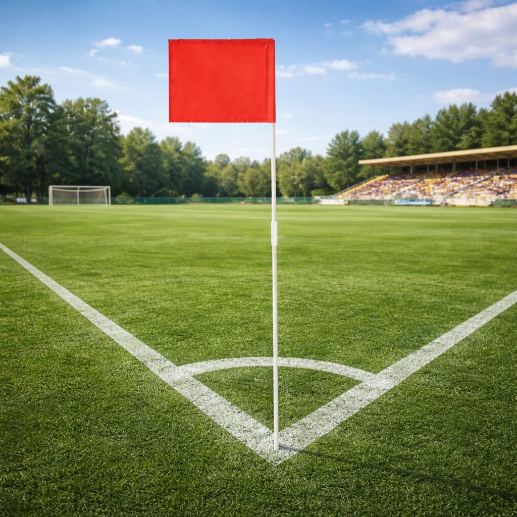 Soccer Corner Flags, Set of 10 67-Inch Fiberglass Corner Flags for Soccer Field
