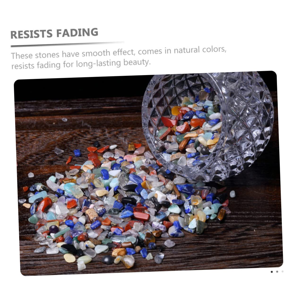 BESPORTBLE Crystal Gravel Set 7 Colors Aquarium Rocks Fish Tank Decorative Stones Garden Gravels Safe for Fish