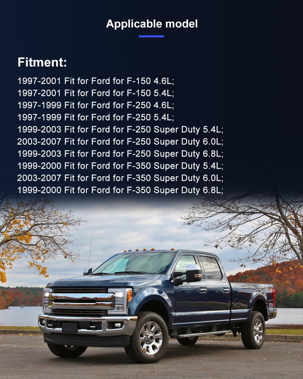 ECCPP AC Compressor Fast Cooling 1997-2001 Fit for Ford for F-150 for F-250 for F-350 4.6L Air Conditioning Compressor 8 Grooves FS10