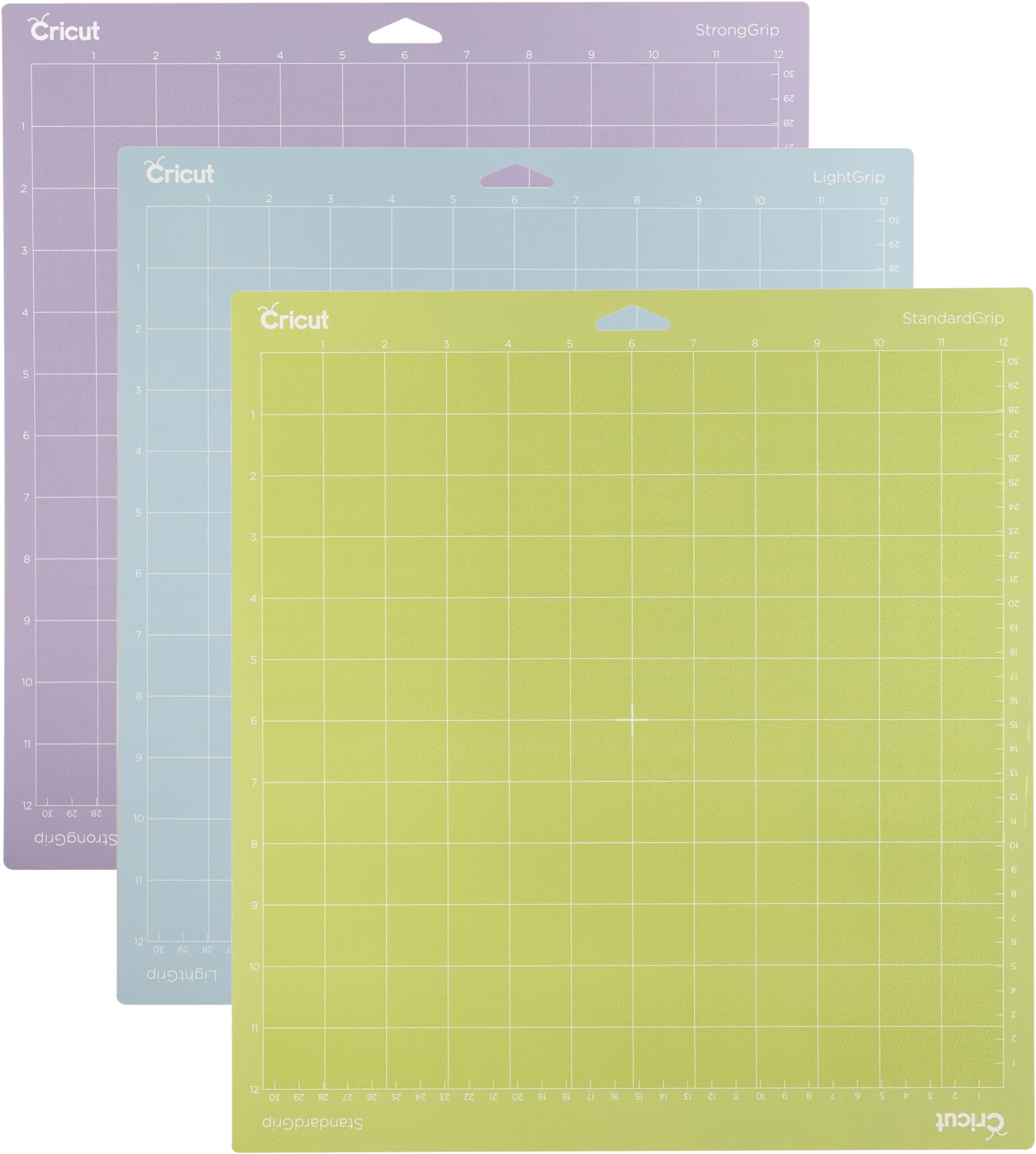Cricut Cutting Mat 12x12" Variety Pk 3pc