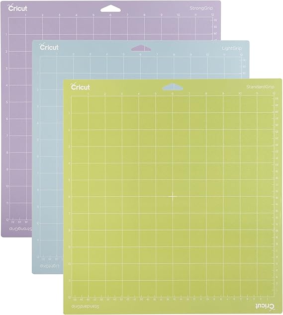Cricut Tapis de découpe 30,5 x 30,5 cm Variant 3 pièces, multicolore, unique