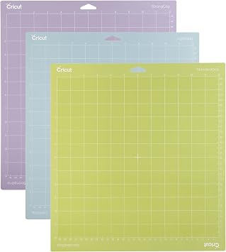 Cricut 2003546 Explore Maker Lightgrip Standardgrip Stronggrip Makine Matı, 30x30cm, 3'lü Paket