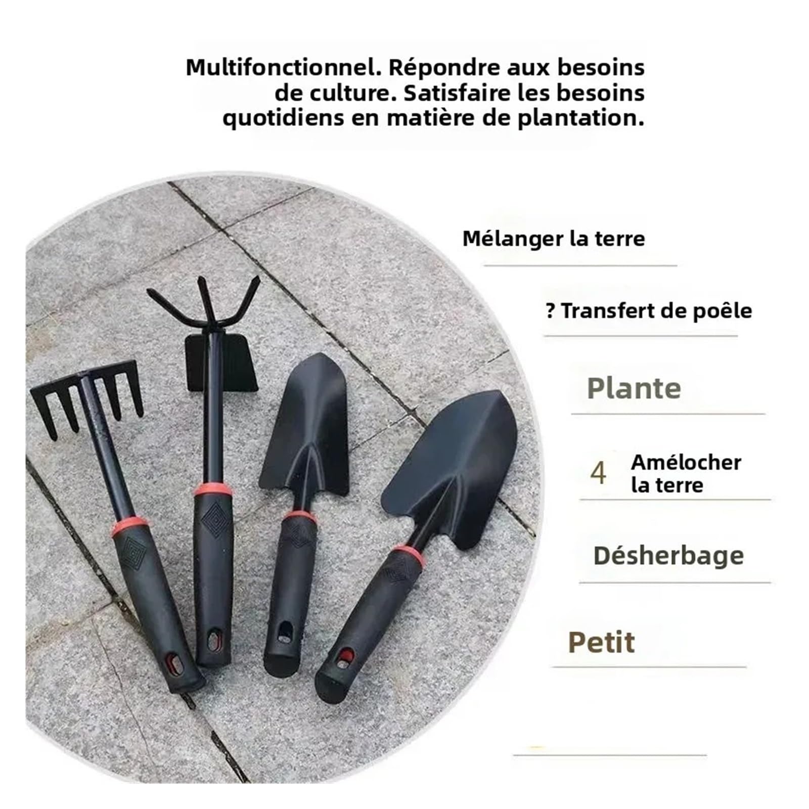 Łopata Ogrodnicza, Zestaw Czterech Małych Łopatek, Narzędzia Ogrodnicze Do Warzyw OszczęDza Energię I Czas(Horticulture 4 piece)