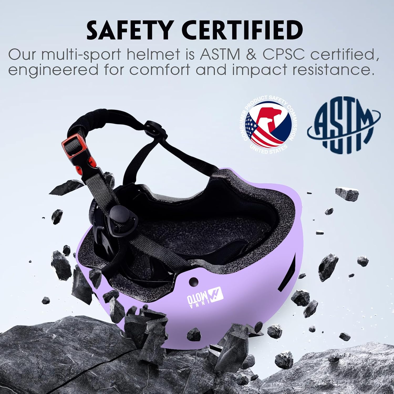 Skateboard Helmet for Adults - Adjustable Certified Safety Adults Helmet for Skateboarding Bike Bicycle Scooter Cycling Skate Skating Multisport Helmets for Kids Youth Boys Girls Women Men