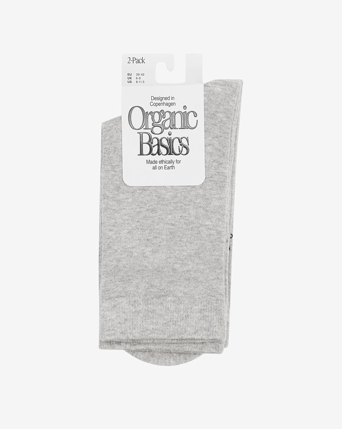 Organic Basics Unisex Adult Core Crew Socks (2-Pack) - Image 3