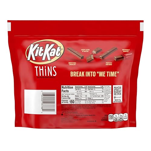 Miniatura 3 de KIT KAT THiNS - Paquete compartido de dulces de oblea de chocolate con leche, 7.37 onzas
