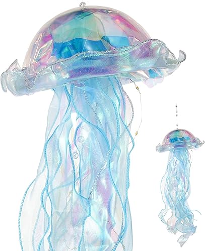 Miniatura 2 de Holibanna Manuales mariposas decorativas batería decoraciones niña LED linterna LED ornamento medusa lámpara de nido de abeja brillo linterna