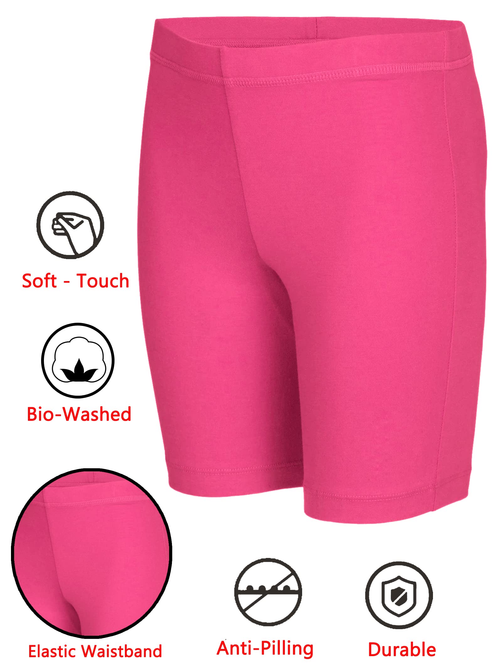 2K Kids Girls Cycling Shorts| Under Dress | Yoga Shorts | Workout Shorts | Running Shorts | Gym Shorts For Girls, Beige, 11 - 12 Year - Image 2 thumbnail