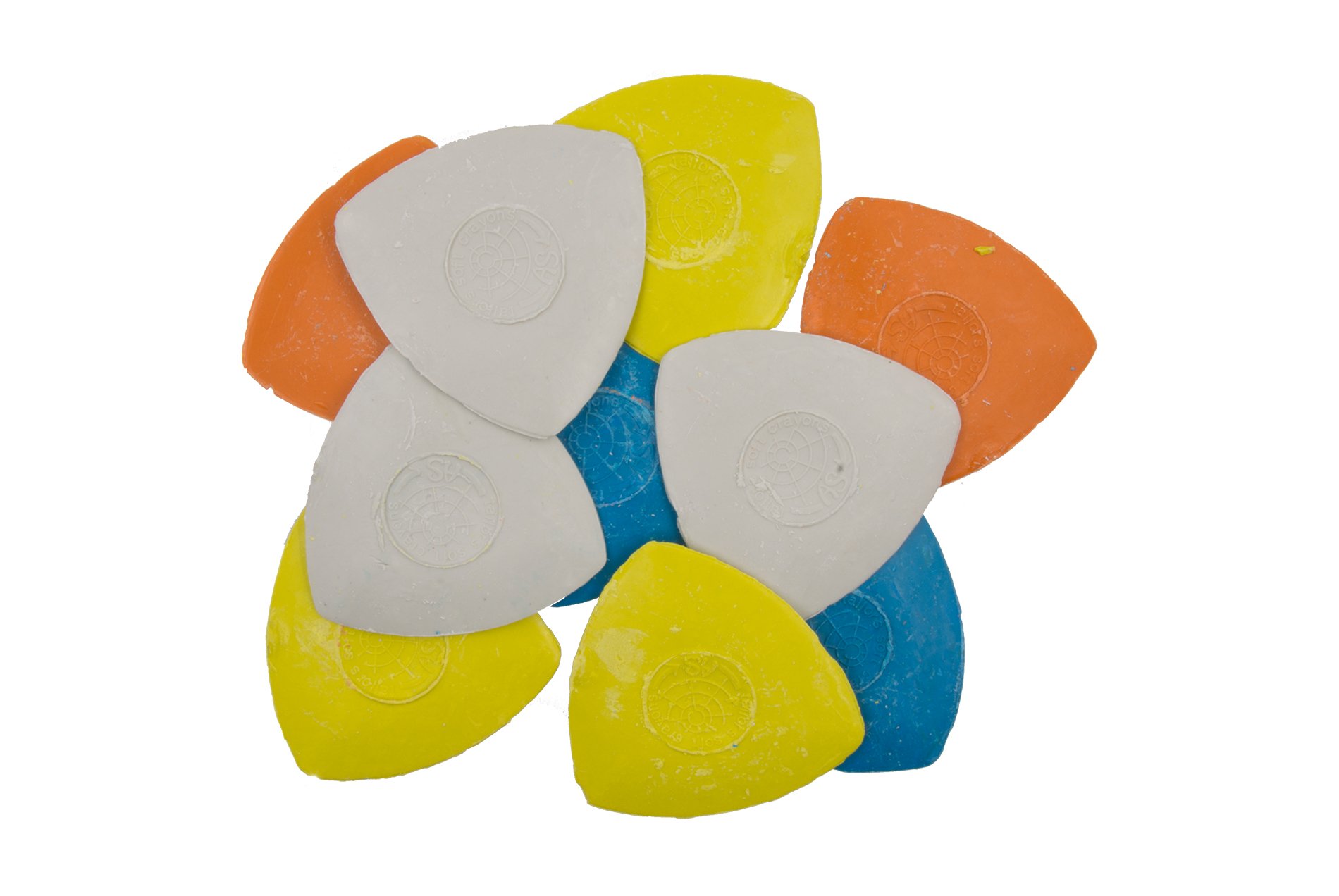 Tailors Chalk - Triangle Chalks for Tailoring, Sewing, Quilting, Crafting, Notions, Fabric Marking - Sewing Notions & Accessories (10 Pieces) (Assorted)