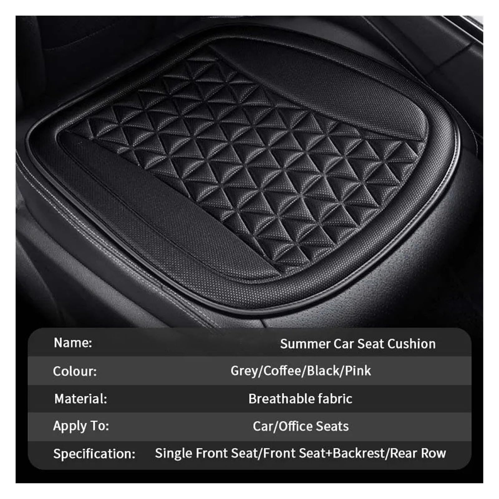 Coprisedile Universale Cuscino Per Seggiolino Auto Design Convesso Per Tappetino Per Sedia Universale Resistente Al Sudore Copertura Traspirante 3D Estiva