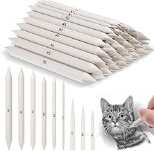 108 PCS Blending Stumps and Tortillions Blending Sticks, Oil Pastel Blending Pencil Soft Paper Felts Sketch Shading Pencils Colored Pencil Blender for Artists and Students Drawing Supplies (9 Sizes)
